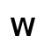 w | DejaVu Sans, Book