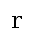 r | DejaVu Serif, Book
