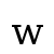 w | DejaVu Serif, Book